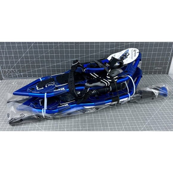 NORSK Ligthweight Aluminum Frame Snowshoe Kit Model 821 21" 150 Pound BLUE NEW - Picture 7 of 11
